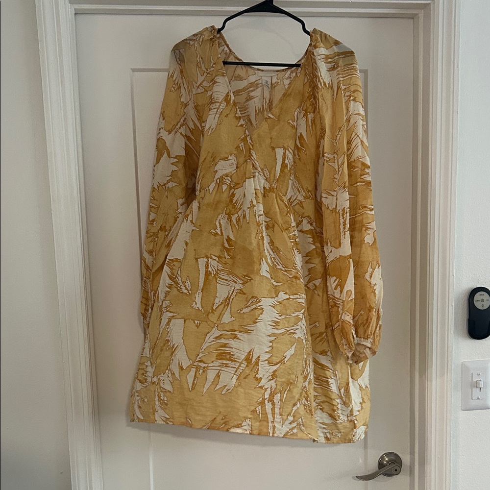 Yellow Patterned Dress